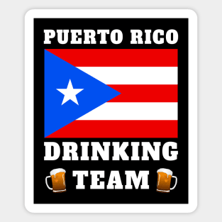 Puerto Rico Drinking Team Puerto Rican Flag Magnet